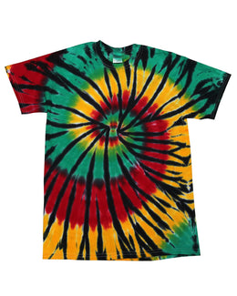 Tie-Dye Youth 100% Cotton Tie-Dyed T-Shirt CD100Y | Rasta Web - Front