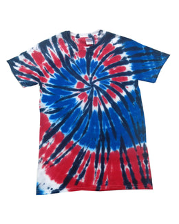 Tie-Dye Youth 100% Cotton Tie-Dyed T-Shirt CD100Y | Independence - Front