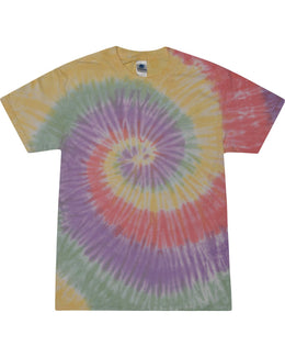Tie-Dye Youth 100% Cotton Tie-Dyed T-Shirt CD100Y | Zen Rainbow - Front