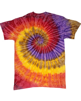 Tie-Dye Youth 100% Cotton Tie-Dyed T-Shirt CD100Y | Festival - Front