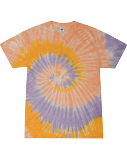 Tie-Dye Youth 100% Cotton Tie-Dyed T-Shirt CD100Y | Sunflower - Front