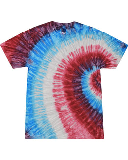 Tie-Dye Youth 100% Cotton Tie-Dyed T-Shirt CD100Y | Fire Craker - Front