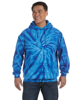 Tie-Dye Pullover Hoodie CD877 | Spider Royal - Front