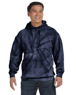 Tie-Dye Pullover Hoodie CD877 | Spider Navy - Front