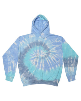 Tie-Dye Pullover Hoodie CD877 | Lagoon - Front
