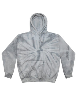 Tie-Dye Youth Pullover Hoodie CD877Y | Spider Silver - Front