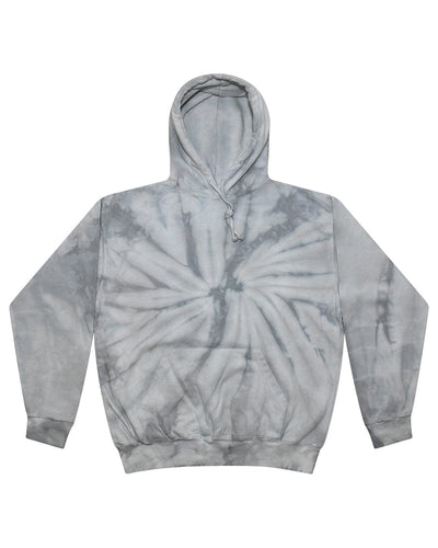 Tie-Dye Youth Pullover Hoodie CD877Y | Spider Silver - Front