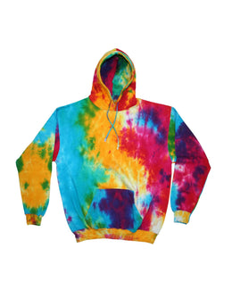 Tie-Dye Youth Pullover Hoodie CD877Y | Mulit Rainbow - Front