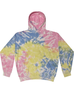 Tie-Dye Youth Pullover Hoodie CD877Y | Sherbet - Front