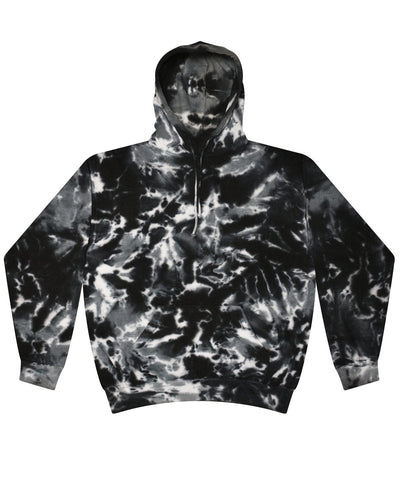 Tie-Dye Youth Pullover Hoodie CD877Y | Multi Black - Front
