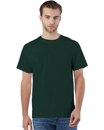 Champion Adult Ringspun Cotton T-Shirt CP10 | Dark Green - Front