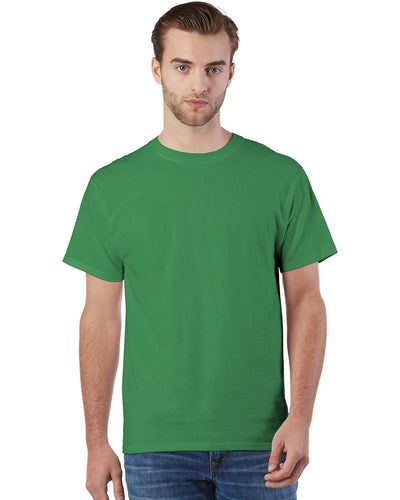 Champion Adult Ringspun Cotton T-Shirt CP10 | Kelly Green - Front