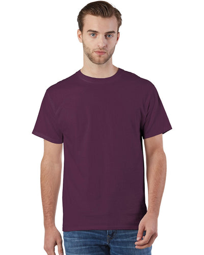 Champion Adult Ringspun Cotton T-Shirt CP10 | Maroon - Front