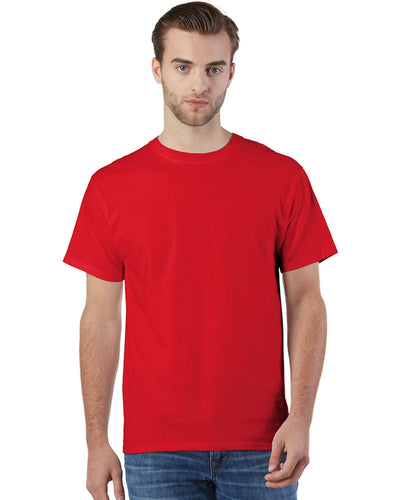 Champion Adult Ringspun Cotton T-Shirt CP10 | Athletic Red - Front