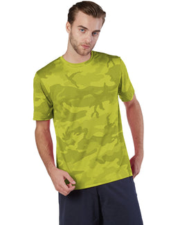 Champion Double Dry Performance T-Shirt CW22 | Sfty Green Camo - Front