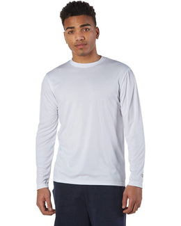 Champion Double Dry Long Sleeve T-Shirt CW26 | White - Front