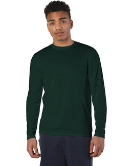 Champion Double Dry Long Sleeve T-Shirt CW26 | Dark Green - Front