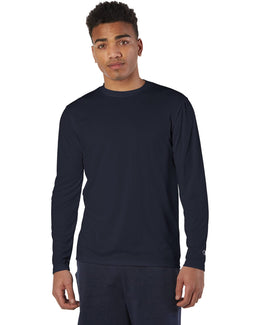 Champion Double Dry Long Sleeve T-Shirt CW26 | Navy - Front