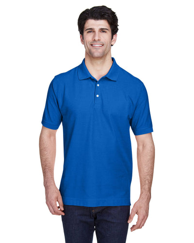 Devon & Jones Fine Pima Pique Polo Shirt D100 | French Blue - Front