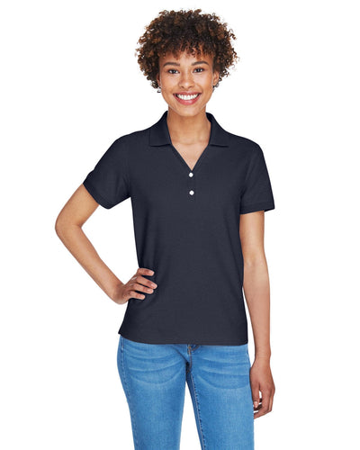 Devon & Jones Ladies Fine Pima Pique Polo D100W | Navy - Front