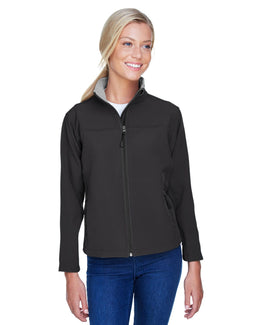 Devon & Jones Ladies Soft Shell Jacket D995W | Black - Front
