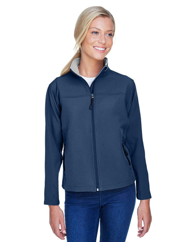 Devon & Jones Ladies Soft Shell Jacket D995W | Navy - Front