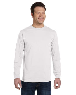Econscious Mens 100% Organic Cotton Classic Long Sleeve T-Shirt EC1500 | White - Front