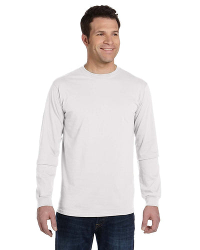 Econscious Mens 100% Organic Cotton Classic Long Sleeve T-Shirt EC1500 | White - Front