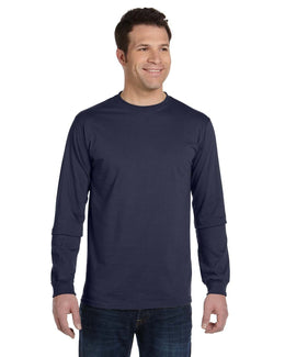 Econscious Mens 100% Organic Cotton Classic Long Sleeve T-Shirt EC1500 | Pacific - Front