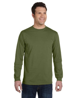 Econscious Mens 100% Organic Cotton Classic Long Sleeve T-Shirt EC1500 | Olive - Front