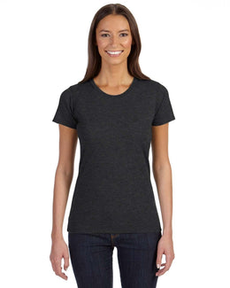 Econscious Ladies Blended Eco T-Shirt EC3800 | Charcoal/ Black - Front