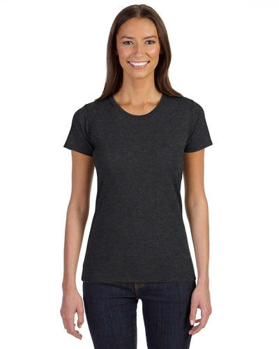 Econscious Ladies Blended Eco T-Shirt EC3800 | Charcoal/ Black - Front