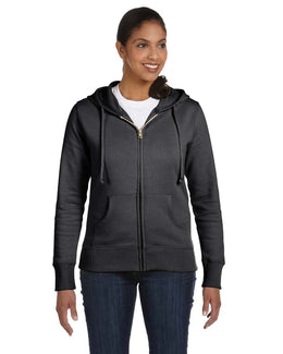 Econscious Ladies Organic/Recycled Full-Zip Hoodie EC4501 | Charcoal - Front