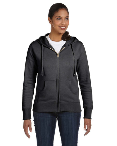 Econscious Ladies Organic/Recycled Full-Zip Hoodie EC4501 | Charcoal - Front