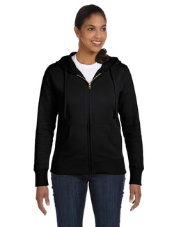 Econscious Ladies Organic/Recycled Full-Zip Hoodie EC4501 | Black - Front