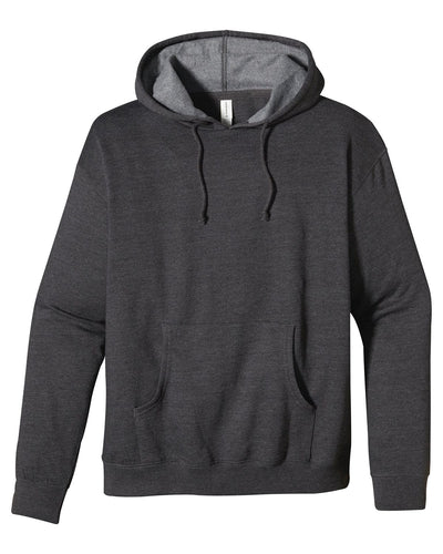 Econscious Organic/Recycled Heathered Fleece Pullover Hoodie EC5570 | Charcoal - Front