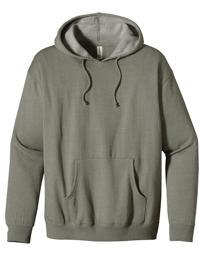 Econscious Organic/Recycled Heathered Fleece Pullover Hoodie EC5570 | Military Green - Front