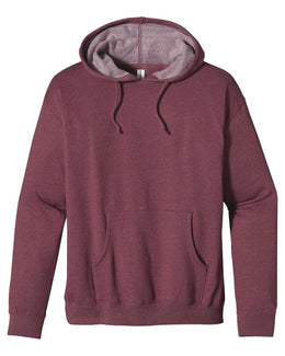Econscious Organic/Recycled Heathered Fleece Pullover Hoodie EC5570 | Berry - Front