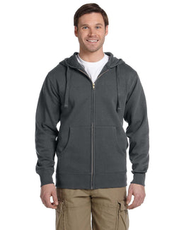 Econscious Organic/Recycled Full-Zip Hoodie EC5650 | Charcoal - Front