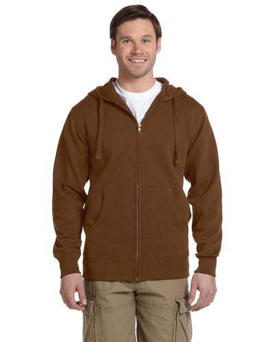 Econscious Organic/Recycled Full-Zip Hoodie EC5650 | Legacy Brown - Front