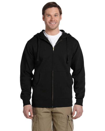Econscious Organic/Recycled Full-Zip Hoodie EC5650 | Black - Front