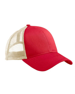 Econscious Eco Trucker Organic/Recycled Cap EC7070 | Red/ Oyster - Front