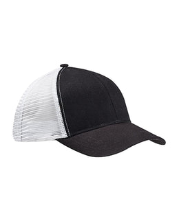 Econscious Eco Trucker Organic/Recycled Cap EC7070 | Black/ White - Front