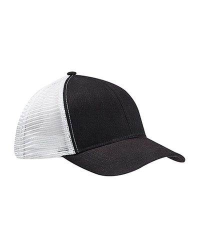 Econscious Eco Trucker Organic/Recycled Cap EC7070 | Black/ White - Front