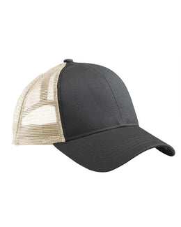 Econscious Eco Trucker Organic/Recycled Cap EC7070 | Black/ Oyster - Front