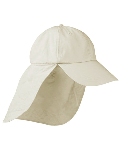 Adams Low-Profile Cap with Neck Cape EOM101 | Stone - Front