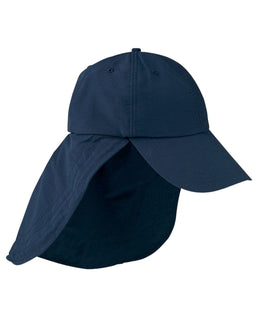 Adams Low-Profile Cap with Neck Cape EOM101 | Navy - Front