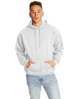 Hanes Ultimate Cotton Pullover Hoodie Sweatshirt F170 | White - Front