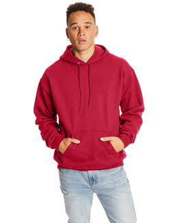 Hanes Ultimate Cotton Pullover Hoodie Sweatshirt F170 | Deep Red - Front