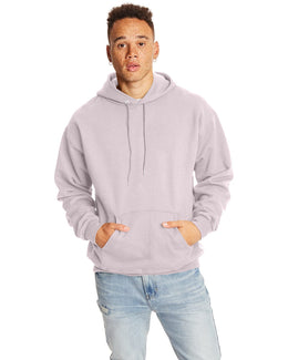 Hanes Ultimate Cotton Pullover Hoodie Sweatshirt F170 | Pale Pink - Front